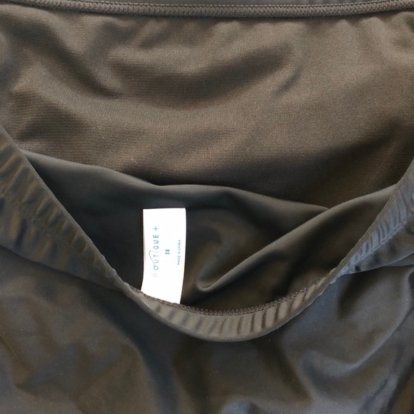 New w/tags BOUTIQUE SWIMWEAR BLACK ROUGED BOTTOMS - Picture 8 of 9